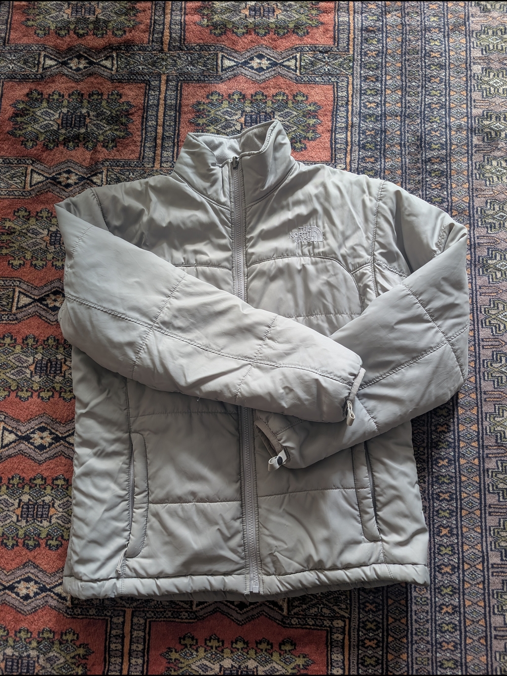 The North Face Light Gray Insulated Jacket